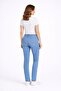 Women's Plus Size Blue, Stretch Fabric 5 Pocket High Waist Denim Pants 65N39365 - 7