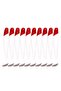 12cm 7cm 9cm 12cm 10 Pcs / Bag T-tail Soft Bait Red Head White Bionic Bait Fishing Supplies - 7