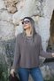 Mink Standard Size Boat Neck Knit Sweater