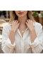 Gold Plated Crystal Zircon Stone Minimalist Tree of Life Necklace - 5