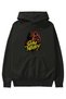 Gym, Sports, Fitness 44 Pre-Printed Black Hoodie Oversized Hooded Sweatshirt for Men and Women - 2