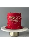 3PCS Gold 3pcs/5pcs birthday happy cake decoration, gold, silver, rose gold acrylic cake card baking - 7