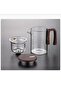 Borosilicate Glass Magic Teapot 720ml Acacia Teapot and 2 Cups Herbal Tea Brewing Set - 4