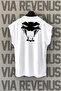 Snake Sırt Printed Zero Sleeve 100% Cotton Sports T-Shirt