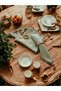 Premium Linen Sage Green 6-Piece Napkin Set (40x40) With Hair Clip Gift - 3