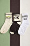 3-Piece Women's College Socks Set – Soft Cotton, Winter, Casual & Gift Socks - 5