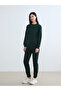 Lcw Everyday Green Crew Neck Women's Thick Sweatshirt