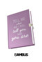 Locked Hard Cover 160 Pages Daily Memory Motivational Agenda Notebook A5 15*21 cm - 3