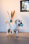 Puppy Toy, Treat and Play, Egg, Rubber, Turquoise, 6X6X8Cm - 5