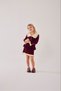 Girls' Pearl Detailed Knitwear Blouse and Skirt Bottom Top Set - 8