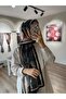 Soft Patterned Black-Brown Shawl - 4