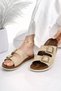 Women's Non-Slip Orthopedic Comfortable Sole Adjustable Double Buckle Home and Outdoor Slippers - 5