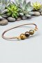 Tiger's Eye Copper Handcrafted Natural Stone Bracelet 8 mm