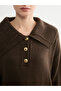 Lcw Modest Beige Polo Collar Women's Knitwear Sweater - 5