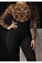 Women's Black Crepe Fabric Pants - 3