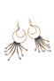Karma copper earrings, - 2
