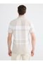 Lcwaikiki Classic Polo Neck Striped Mercerized Look Men's T-Shirt - 4