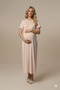 New Season Powder Jacquard Special Design Lace Detailed 100% Cotton Maternity Pajamas Nightgown Set - 6