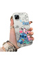 Realme C21 Compatible Silicone Edge Hard Back Anti-Fall Stitch Patterned Case