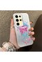 Samsung Galaxy S24 Ultra Compatible Silicone Edge Hard Back Anti-Fall Case Sponge Fish Pattern - 4