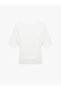 Slim Fit Cotton Boat Round Neck Half Sleeve T-Shirt - 3