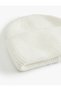 Soft Textured Fold Detailed Basic Knitwear Knitted Beanie - 3