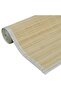 Rectangular Natural Bamboo Rug 80 x 200 cm - 3