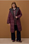 Double-Sided Inflatable Coat Burgundy-Acid Brown - 5