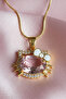 Hello Kitty Giant Pink Detailed Steel Necklace - 3