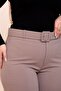 Women's Clothing Plus Size Belted Scuba Fabric Wide Leg Pants - 2