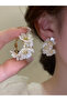Women 3D Flower Hoop Earrings - 2