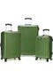 YU WELL 3-Piece Luggage Sets 20/24/28 inch Hard Shell ABS+PC Expandable Design Spinner Wheels Green