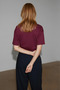 Tricou de damă oversized basic cu guler rotund, din bumbac organic 100% - 4