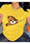 Crew Neck Oversized Fit Penya T-Shirt