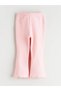 Lcw Baby Pink Corded Fabric Flared Baby Girl Leggings - 2