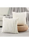 Faux Fur Plush Decorative Creamy White Throw Pillow Cover 45 x 45 Cm Set of 02pcs