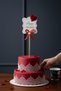 Cake Topper with Happy Birthday Written, Happy Birthday Written Stick Ornament 20cm - 2