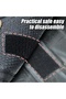 Vehicle Home Office Multi-Purpose Non-Slip Double-Sided Hook and Loop Tape Set of 16 23X70Mm Black - 4
