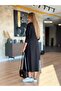 Women's Long Sleeve V-Neck Midi Modal Dress - 3