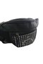 Unisex Black Colored Shoulder and Waist Bag with Adjustable Wide Shoulder Strap - 5