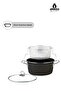 Crispella 22 cm Enamel Frying Pot with Glass Lid - Black - 7