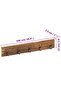 Hall Hanger with 5 Hooks 100x2.5x15 cm Solid Reclaimed Wood - 8