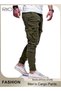 Men's Cargo Pants, Baggy Fit Tapered Athletic Pants for Men, Casual Drawstring Sports Trousers with - 5