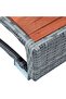 Spa Step Grey Poly Rattan 92x45x25 cm - 7