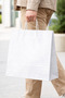 Twist Handle Kraft Bag White Paper Bag Boutique Store Gift Dessert Bag 40X16X48 cm 25Li - 3
