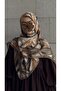 Cotton Soft Brush Pattern Scarf-Mould Green - 7