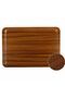 6 قطع صينية تقديم من أطلس بسطح غير قابل للانزلاق مقاس 37×53 سم - بنمط خشبي - 2