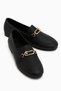 Alessa Genuine Leather Black Buckle Loafer Women's Casual Moccasin Shoes - 3