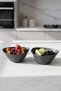2-Piece Blackwood (Wood Look) L Triangle Bowl - Natural, Stylish and Functional 20X20X9 cm