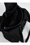 Women's Black Zippered Shoulder Bag - 4